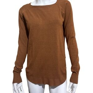 Pink Clover Women's Brown Crew Neck Sweater
